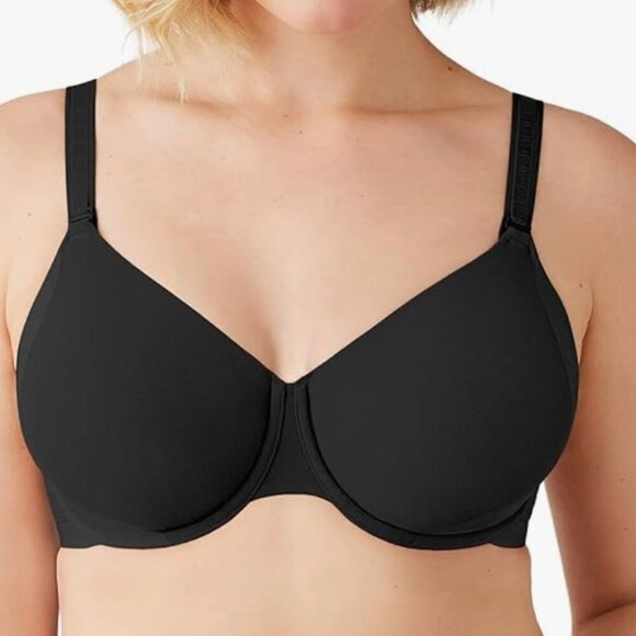 NWT Wacoal Women's Uneven Shape Revelation Underwire Bra, black, 34DDD - Picture 1 of 3